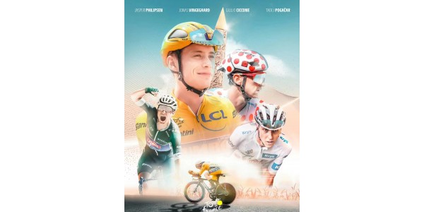 De Tour de France 2023 heeft een perfect gordijn, de glorie van de winnaar, getuige van de geboorte van een held